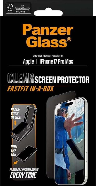 PanzerGlass Apple iPhone 17 Pro Max mit staubfreier Anwendungsbox, Bild 3