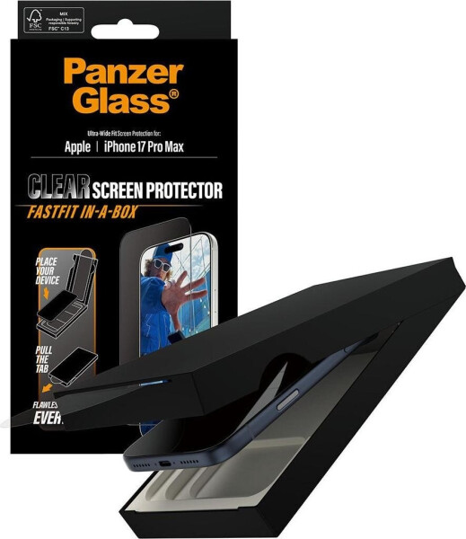PanzerGlass Apple iPhone 17 Pro Max mit staubfreier Anwendungsbox, Bild 9