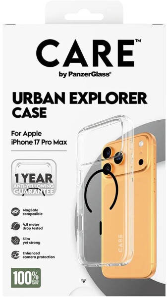 PanzerGlass CARE Hülle Apple iPhone 17 Pro Max Urban klar/schwarz MagSafe, Bild 2