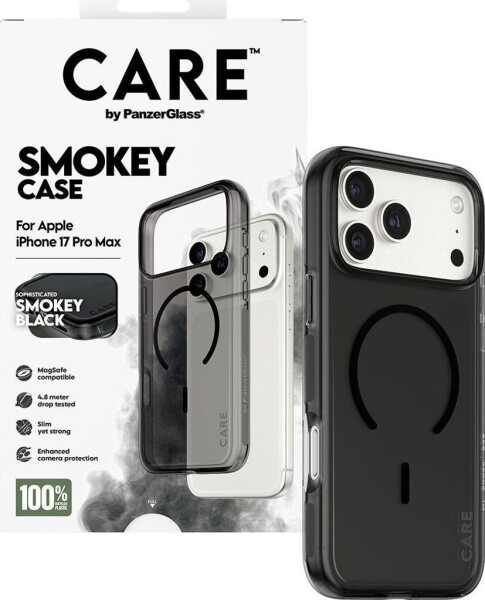 PanzerGlass CARE Hülle Apple iPhone 17 Pro Max Smokey Rauch/Schwarz MagSafe, Bild 4