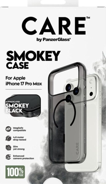 PanzerGlass CARE Hülle Apple iPhone 17 Pro Max Smokey Rauch/Schwarz MagSafe, Bild 5