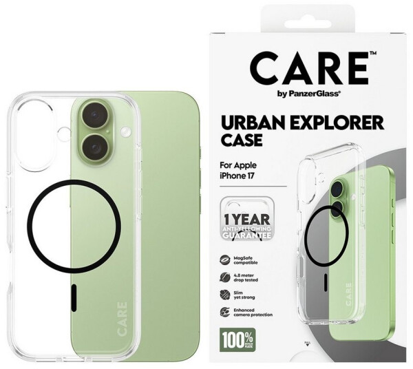 PanzerGlass CARE Hülle Apple iPhone 17 Urban klar/schwarz MagSafe, Bild 2