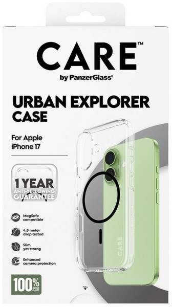 PanzerGlass CARE Hülle Apple iPhone 17 Urban klar/schwarz MagSafe, Bild 3