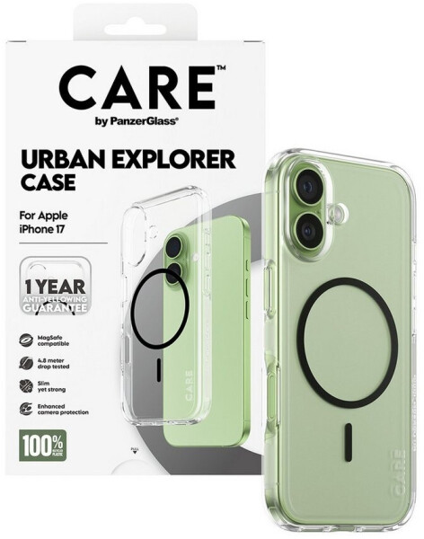PanzerGlass CARE Hülle Apple iPhone 17 Urban klar/schwarz MagSafe, Bild 5