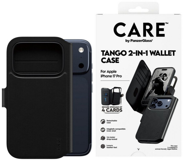 PanzerGlass CARE Case Apple iPhone 17 Pro MagSafe Tango 2in1 Wallet, Bild 2