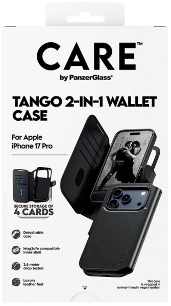 PanzerGlass CARE Case Apple iPhone 17 Pro MagSafe Tango 2in1 Wallet, Bild 3