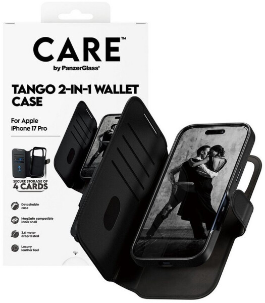 PanzerGlass CARE Case Apple iPhone 17 Pro MagSafe Tango 2in1 Wallet, Bild 5