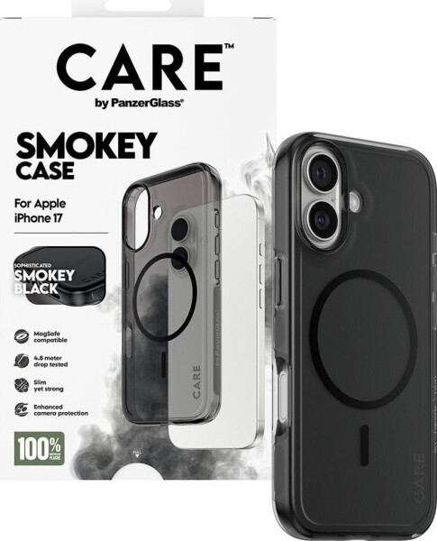 PanzerGlass CARE Hülle Apple iPhone 17 Smokey Rauch/Schwarz MagSafe, Bild 4