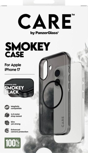 PanzerGlass CARE Hülle Apple iPhone 17 Smokey Rauch/Schwarz MagSafe, Bild 5