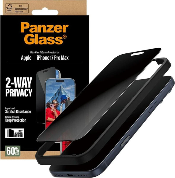 PanzerGlass Privacy Apple iPhone 17 Pro Max mit Installationsrahmen, Bild 9