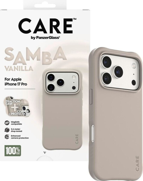 PanzerGlass CARE Hülle Apple iPhone 17 Pro MagSafe Samba Vanilla, Bild 4