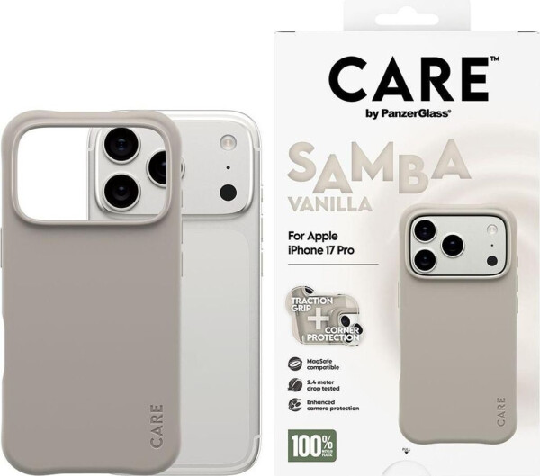 PanzerGlass CARE Hülle Apple iPhone 17 Pro MagSafe Samba Vanilla, Bild 5