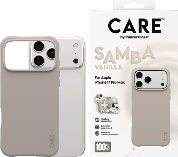 PanzerGlass CARE Hülle Apple iPhone 17 Pro Max MagSafe Samba Vanilla, Bild 4