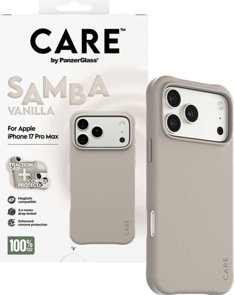 PanzerGlass CARE Hülle Apple iPhone 17 Pro Max MagSafe Samba Vanilla, Bild 5