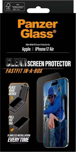 PanzerGlass Apple iPhone Air mit staubfreier Anwendungsbox, Bild 4
