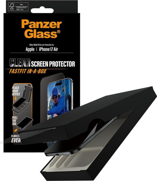PanzerGlass Apple iPhone Air mit staubfreier Anwendungsbox, Bild 9