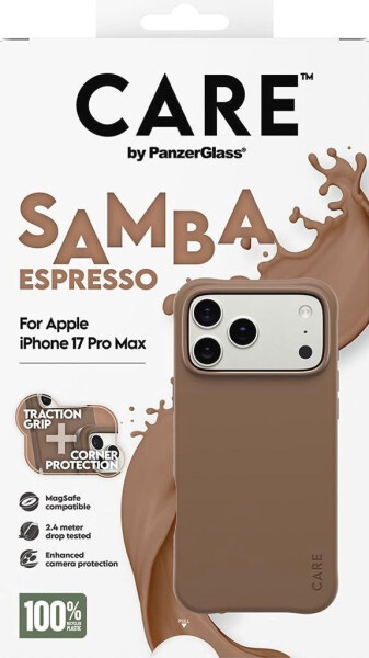 PanzerGlass CARE Hülle Apple iPhone 17 Pro Max MagSafe Samba Espresso, Bild 3