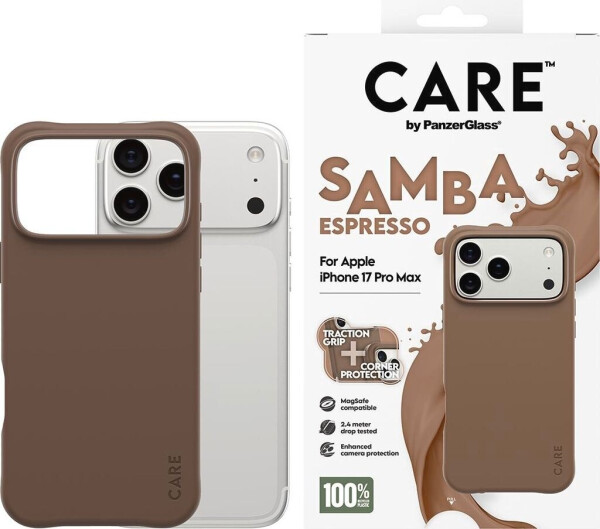 PanzerGlass CARE Hülle Apple iPhone 17 Pro Max MagSafe Samba Espresso, Bild 4