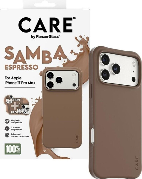 PanzerGlass CARE Hülle Apple iPhone 17 Pro Max MagSafe Samba Espresso, Bild 5