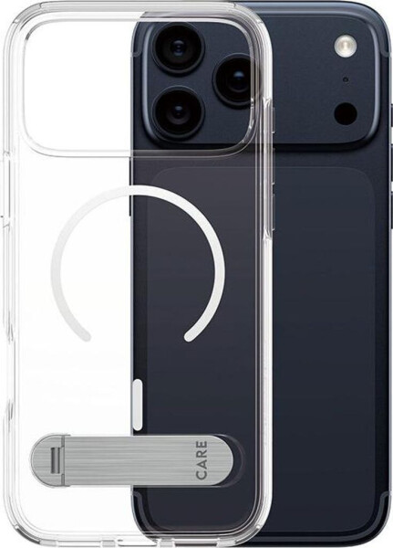 PanzerGlass CARE Hülle Apple iPhone 17 Pro Max Kickstand silber/weiß MagSafe, Bild 8