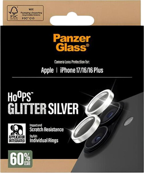 PanzerGlass Hoops Apple iPhone 17/16/16 Plus schimmernd silber, Bild 4