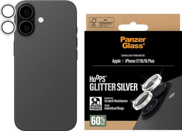 PanzerGlass Hoops Apple iPhone 17/16/16 Plus schimmernd silber, Bild 7