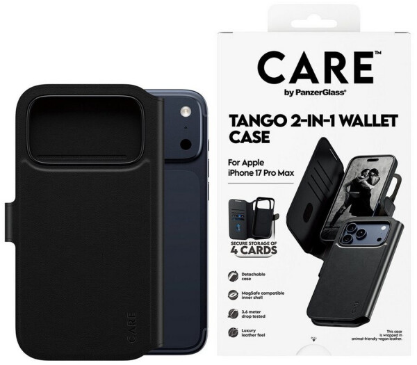 PanzerGlass CARE Case Apple iPhone 17 Pro Max MagSafe Tango 2in1 Wallet, Bild 2