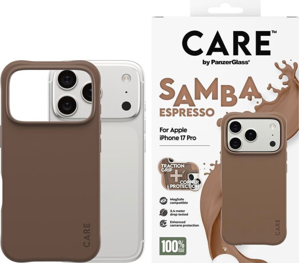 PanzerGlass CARE Hülle Apple iPhone 17 Pro MagSafe Samba Espresso, Bild 3