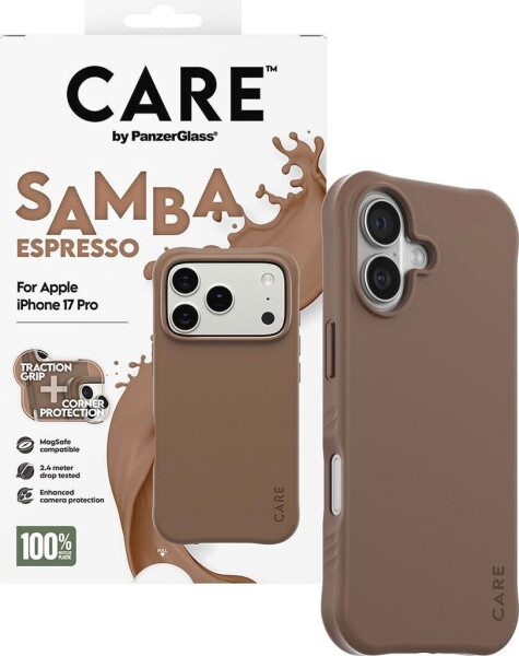 PanzerGlass CARE Hülle Apple iPhone 17 Pro MagSafe Samba Espresso, Bild 4