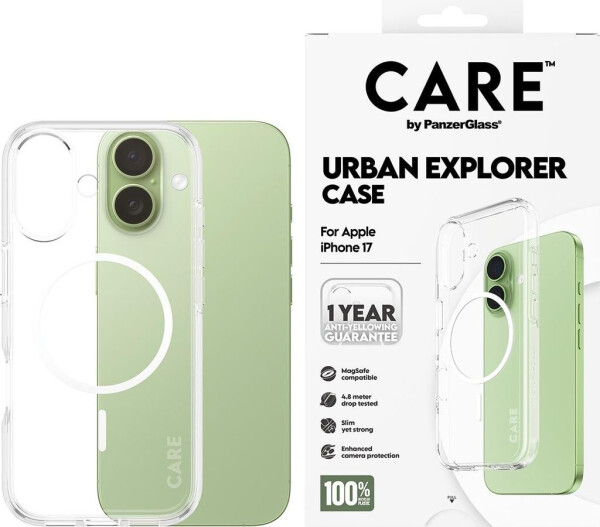 PanzerGlass CARE Hülle Apple iPhone 17 Urban klar/weiß MagSafe, Bild 7