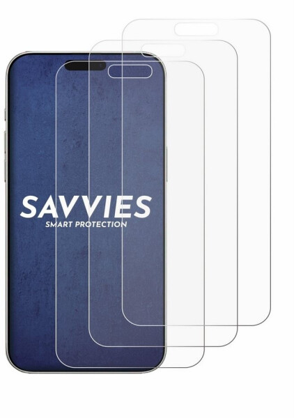 Savvies 6x Folie für Apple iPhone 16 Pro Max / 17 Pro Max Schutzfolie Displayschutz, Bild 2