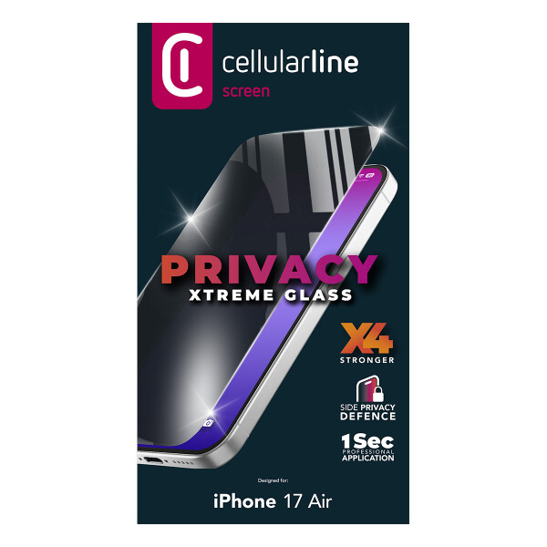 Cellular Line Xtreme Glass Privacy für Apple iPhone 17 Air (61248), Bild 4