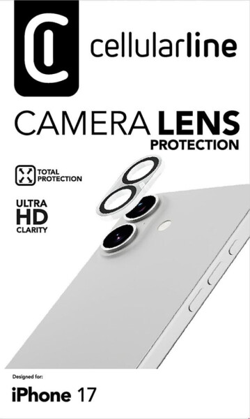 Cellular Line Kameraobjektiv-Schutz für Apple iPhone 17 transparent (61251), Bild 3