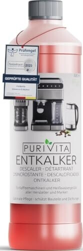 Purivita Entkalker Konzentrat Bio-Flüssigentkalker für 4 Anwendungen 500ml (EKF500), Bild 2