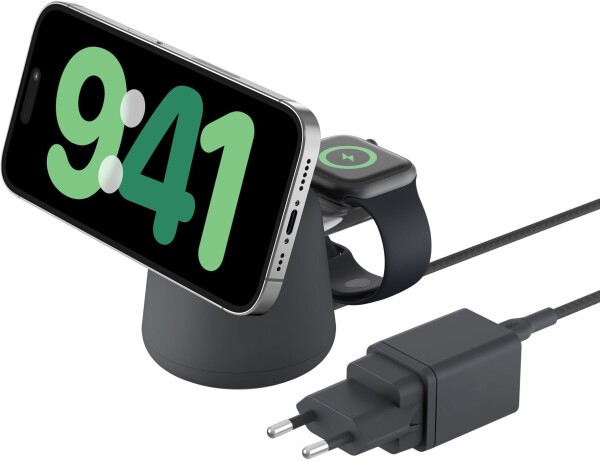 Belkin BoostCharge Pro Kabellose 2-in-1-Ladestation mit Qi2 (15 W), Bild 3