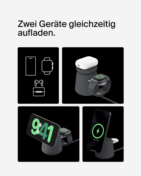 Belkin BoostCharge Pro Kabellose 2-in-1-Ladestation mit Qi2 (15 W), Bild 6