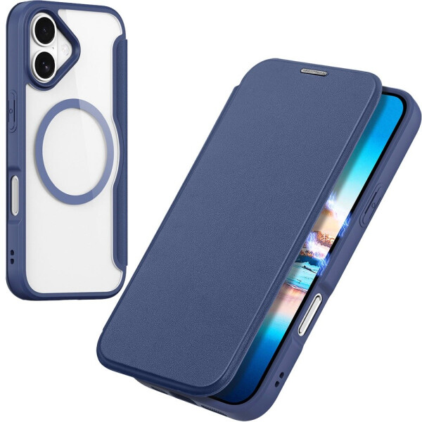 Dux Ducis Handyhülle für iPhone 17 mit MagSafe Skin X Pro Magnetic Blau und Transparent