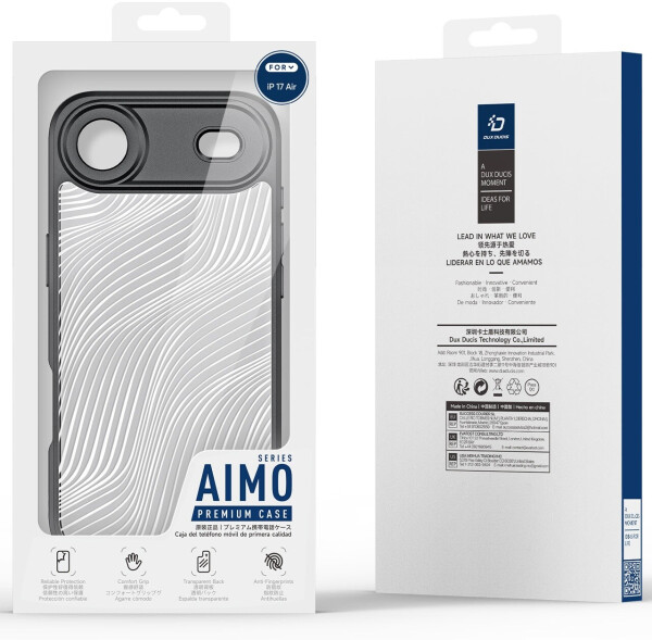 Dux Ducis Handyhülle für iPhone Air Aimo Transparent mit schwarzen Rahmen, Bild 2