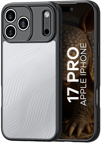 Dux Ducis Handyhülle für iPhone 17 Pro Aimo transparent mit schwarzem Rahmen