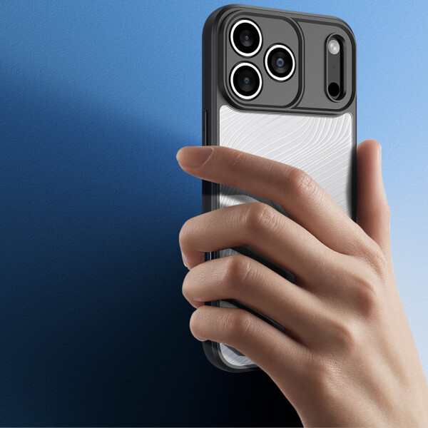 Dux Ducis Handyhülle für iPhone 17 Pro Aimo transparent mit schwarzem Rahmen, Bild 12