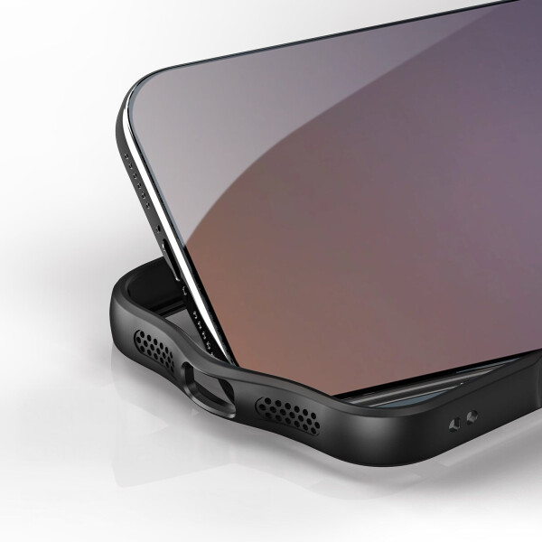 Dux Ducis Handyhülle für iPhone 17 Pro Aimo transparent mit schwarzem Rahmen, Bild 3