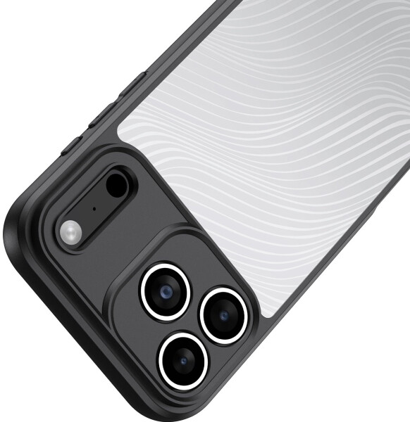 Dux Ducis Handyhülle für iPhone 17 Pro Aimo transparent mit schwarzem Rahmen, Bild 6
