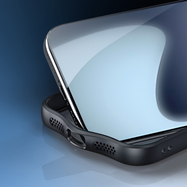 Dux Ducis Handyhülle für iPhone 17 Pro Aimo transparent mit schwarzem Rahmen, Bild 9