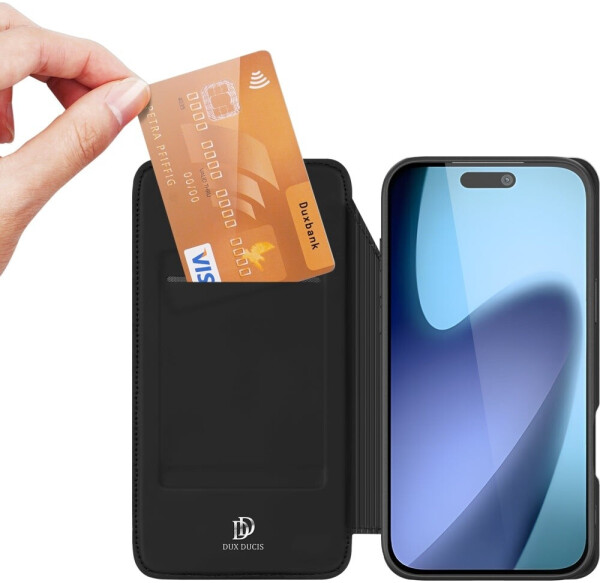 Dux Ducis Handyhülle mit Klappe für iPhone Air Skin Pro Schwarz, Bild 11