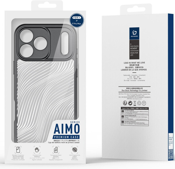 Dux Ducis Handyhülle für iPhone 17 Pro Max Aimo Transparent mit schwarzen Rahmen, Bild 2