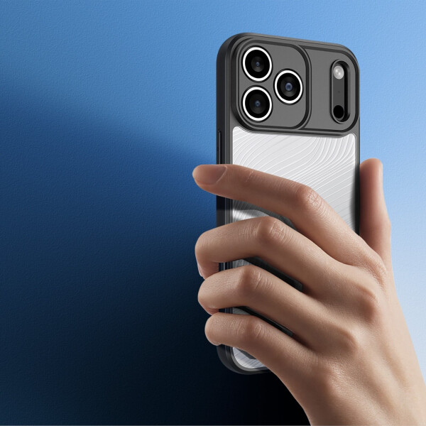 Dux Ducis Handyhülle für iPhone 17 Pro Max Aimo Transparent mit schwarzen Rahmen, Bild 12