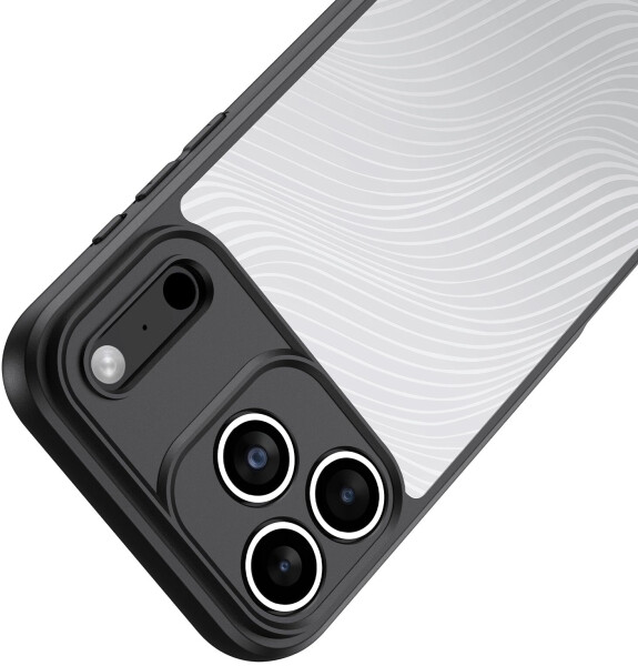 Dux Ducis Handyhülle für iPhone 17 Pro Max Aimo Transparent mit schwarzen Rahmen, Bild 6