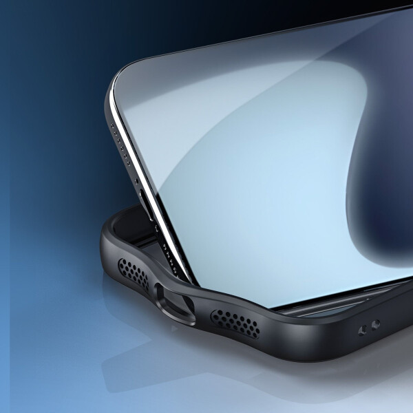 Dux Ducis Handyhülle für iPhone 17 Pro Max Aimo Transparent mit schwarzen Rahmen, Bild 9