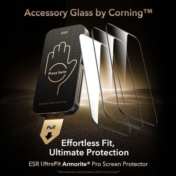 ESR Ultrafit Armorite Pro Tempered Glass iPhone 17 / 16 Pro, Bild 2