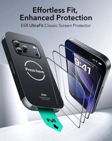 ESR UltraFit Classic Screen Protector iPhone 17 Pro, Bild 9